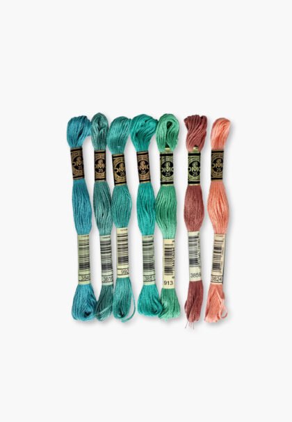 DMC Mouliné Spécial 117 – Cool Mint Set – 7 Skeins