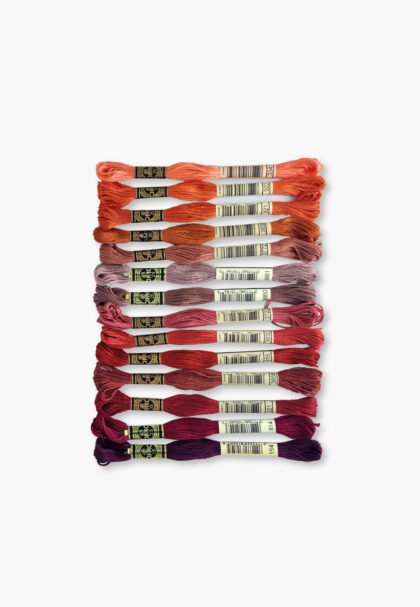 DMC Mouliné Spécial 117 – Coral Pulse Set – 14 Embroidery Skeins