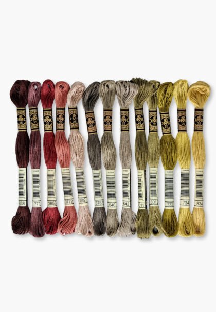 DMC Mouliné Spécial 117 – Dry Forest Set – 13 Embroidery Skeins