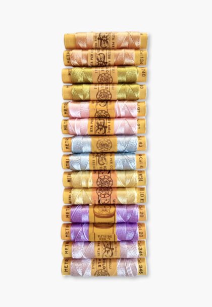 Bozzolo Reale & Tre Stelle – Silk Thread – Living Pastel Set – 14 Spools