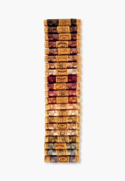 Bozzolo Reale & Tre Stelle – Silk Thread – Earth Set – 21 Spools
