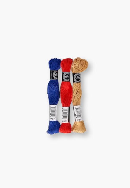 DMC Cotton à Broder 25 – Navy Sand Set – 3 Embroidery Skeins