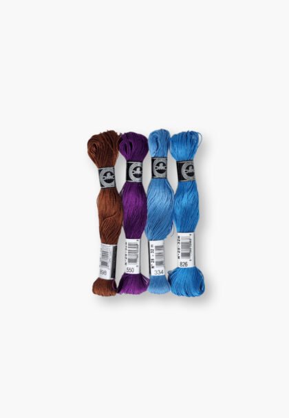 DMC Cotton à Broder 25 – Nocturnal Fjord Set – 4 Embroidery Skeins