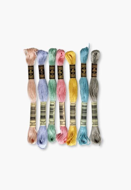 DMC Mouliné Spécial 117 – Pastel Garden 2 Set – 7 Skeins