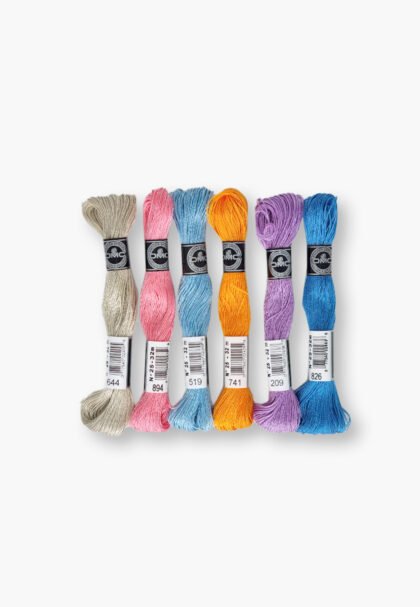 DMC Cotton à Broder 25 – Rimini Summer Set – 6 Embroidery Skeins