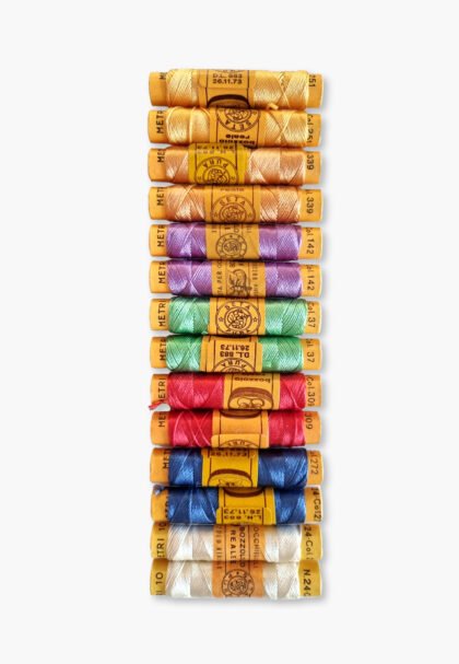 Bozzolo Reale & Tre Stelle – Silk Thread – Salty Blossom Set – 14 Spools