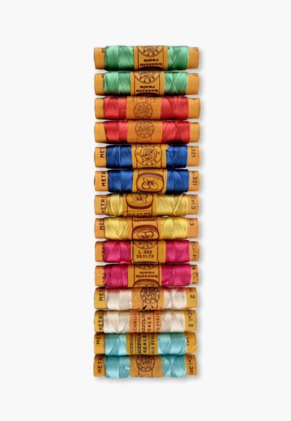 Bozzolo Reale & Tre Stelle – Vintage Silk Thread – Size 24 – 14 Summer Shades Spools