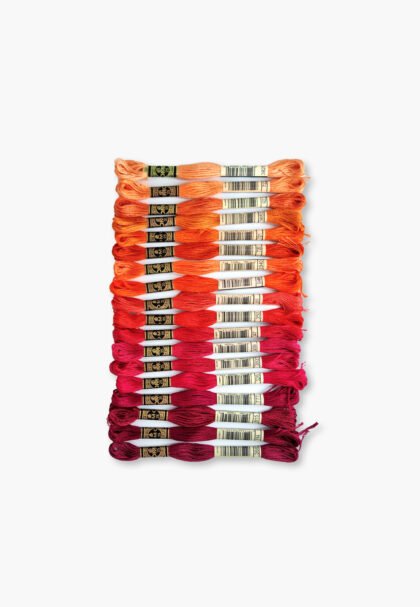 DMC Mouliné Spécial 117 – Sunset Spectrum Set – 18 Embroidery Skeins