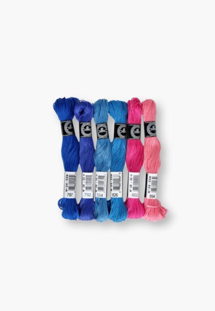 DMC Cotton à Broder 25 – Sweet Sunset Set – 6 Embroidery Skeins