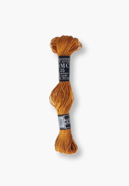 DMC À Broder 25 - Colour 782 – 1 Vintage Skein – Dollfus Mieg & Cie