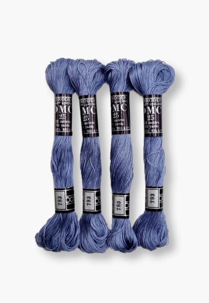 DMC À Broder 25 - Colour 793 – 4 Vintage Skeins – Dollfus Mieg & Cie