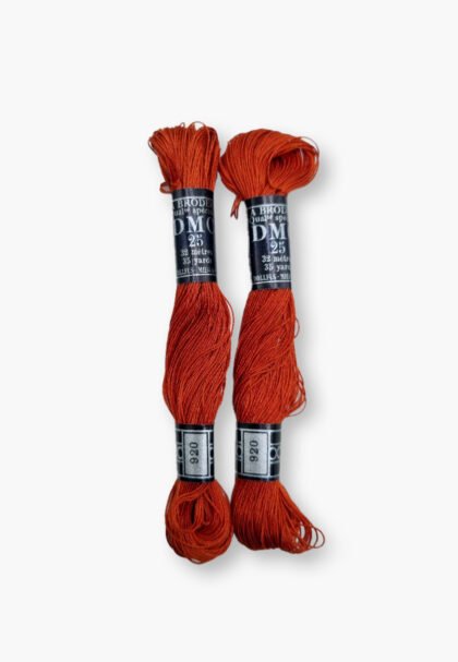DMC À Broder 25 - 920 – 2 Vintage Skeins – Dollfus Mieg & Cie