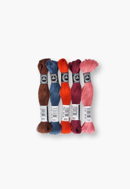 DMC Cotton à Broder 25 – Volcanic Spark Set – 5 Embroidery Skeins