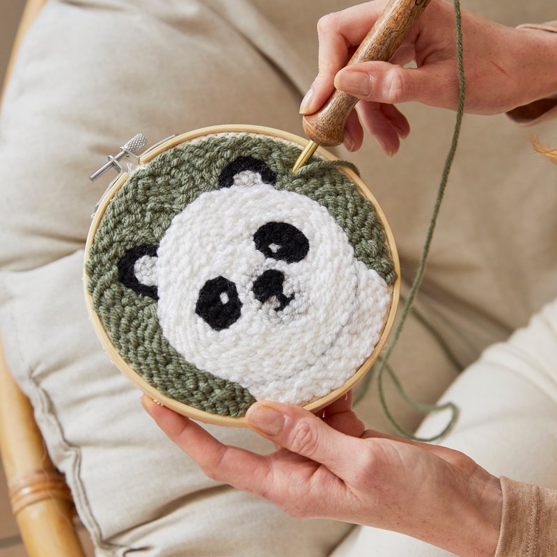 DMC – Patrice the Panda Punch Needle Kit – Beginner Kit - Image 2