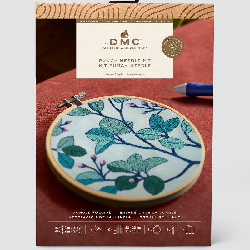 DMC – Jungle Foliage Punch Needle Kit by Nathalie Weinzaepflen - Image 2