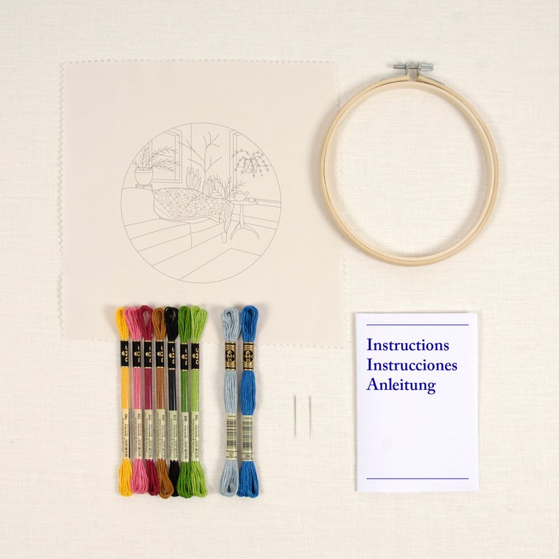 DMC – Jungle Foliage Punch Needle Kit by Nathalie Weinzaepflen - Image 3
