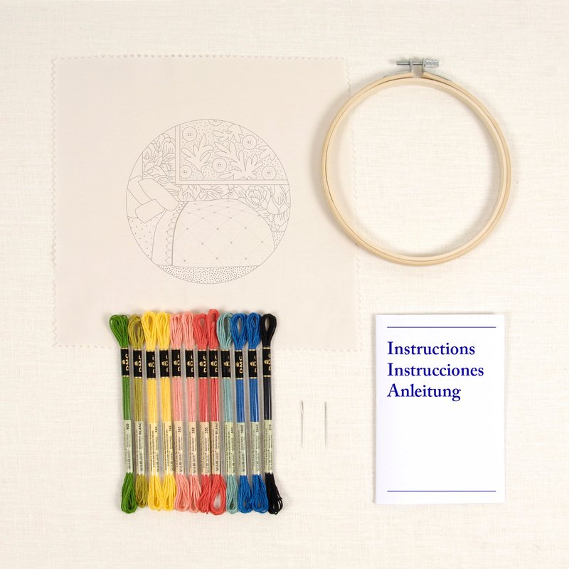 DMC – Cozy Bedroom Embroidery Kit – Advanced Kit - Image 3