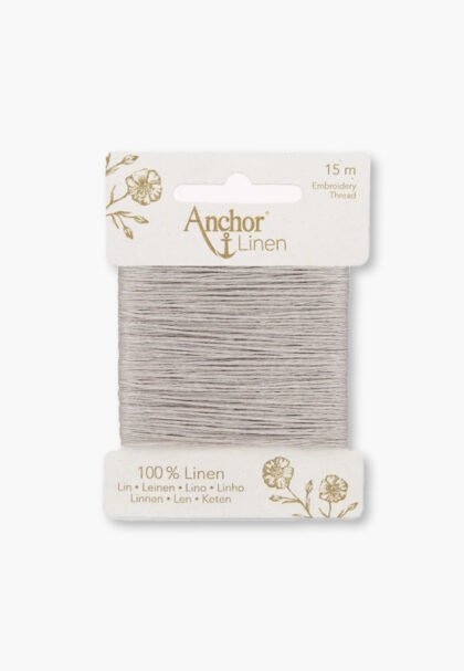 Anchor Leinen-Stickgarn 06 Grau – 100 % Leinen – 6-fädig – 15 m