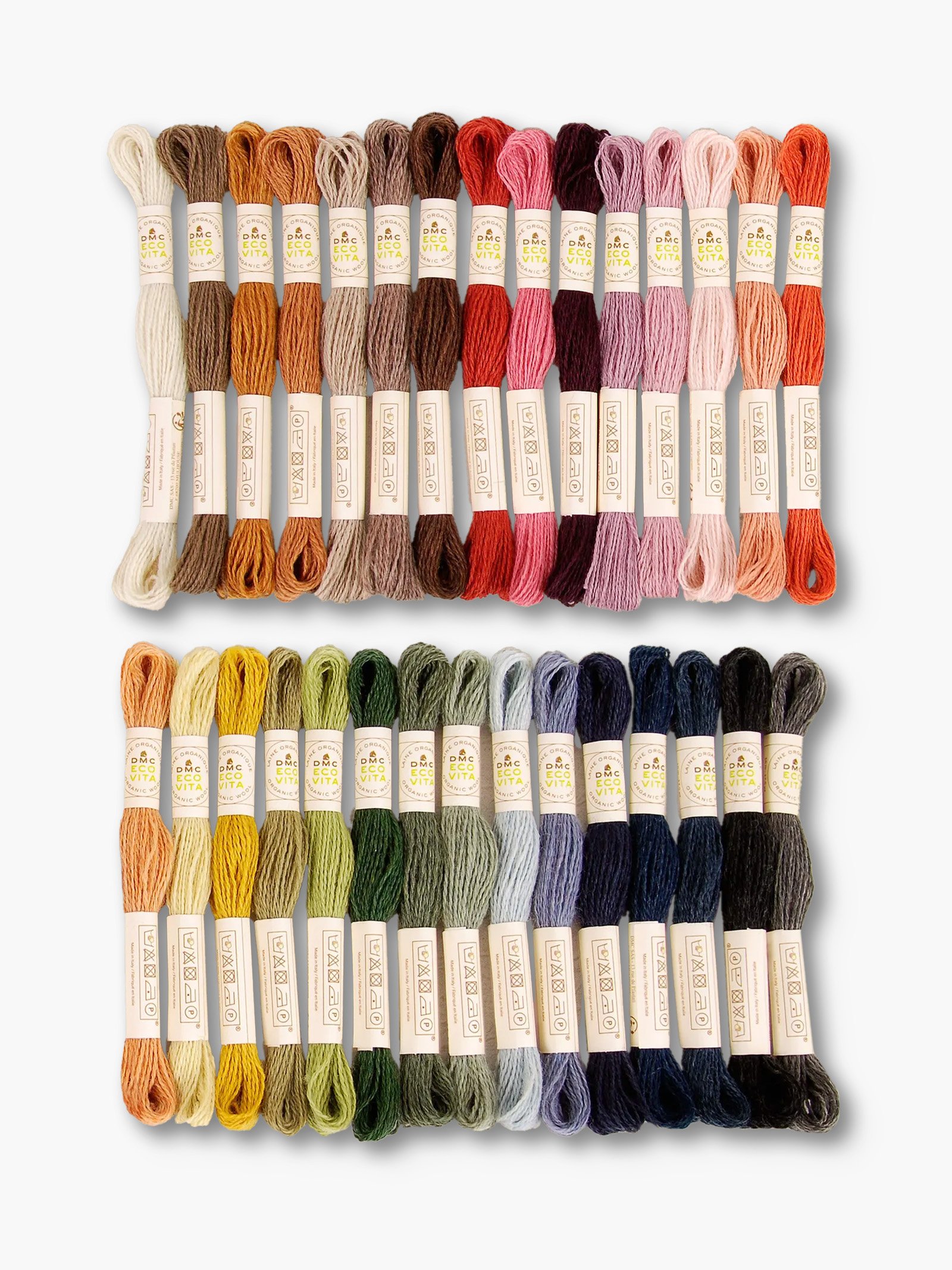 DMC Eco Vita 360 Box – 30 Organic Wool Embroidery Threads