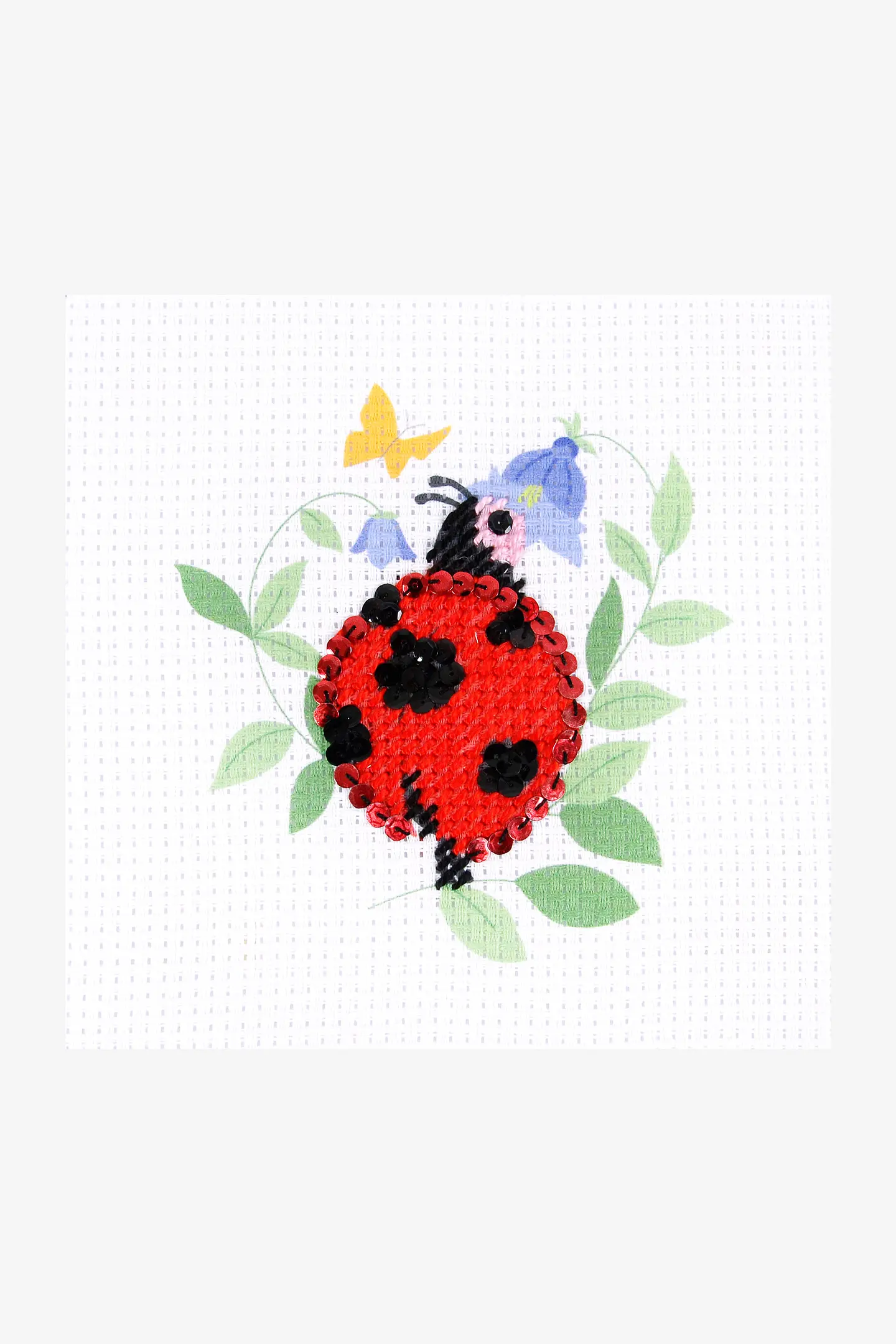 DMC – I Can Stitch Ladybird Half Cross Stitch Kit – Children Kit - Image 3