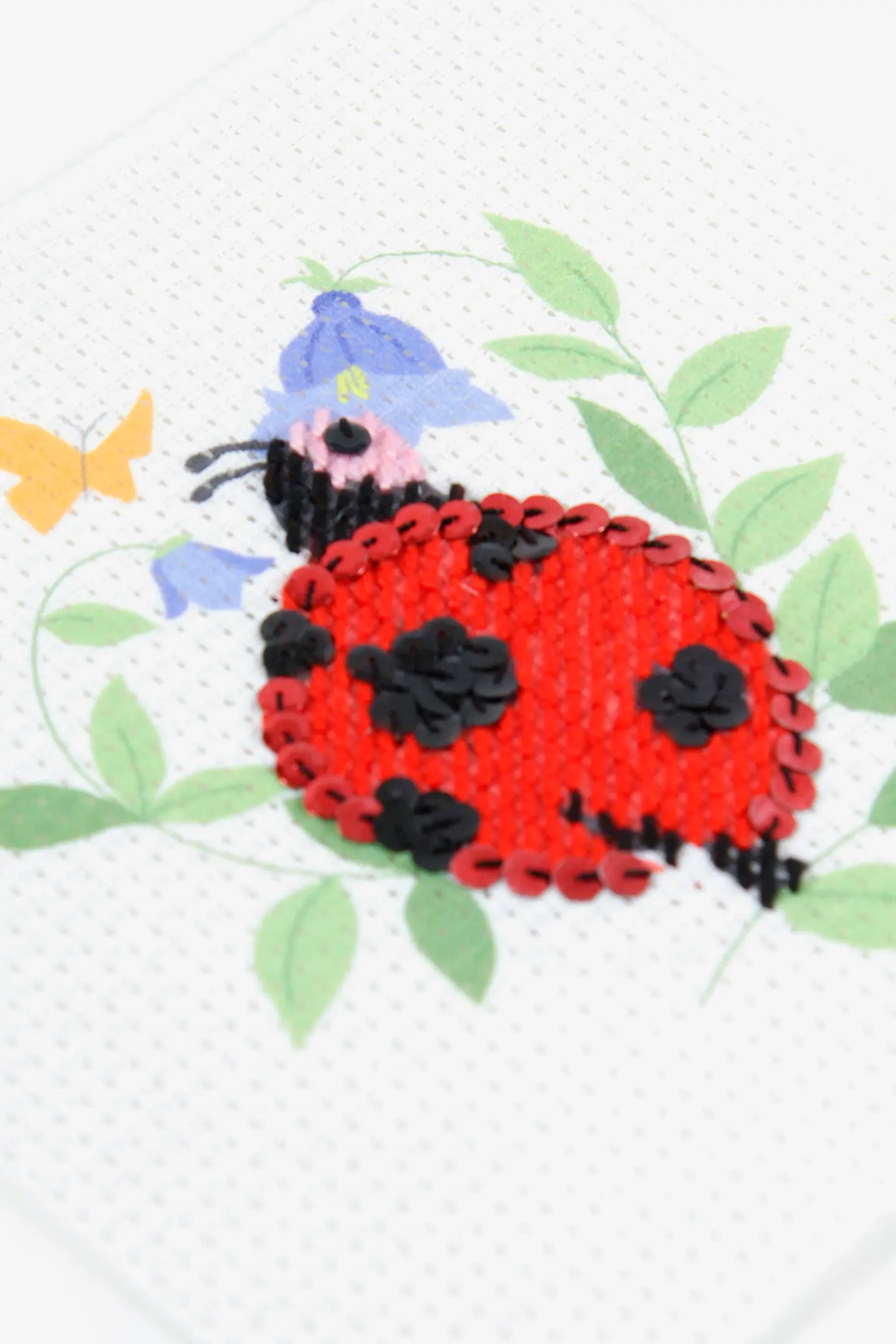 DMC – I Can Stitch Ladybird Half Cross Stitch Kit – Children Kit - Image 4